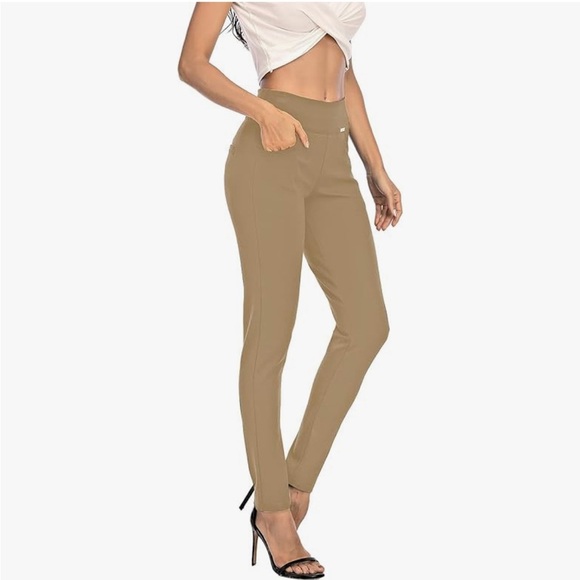NWT- NY COLLECTION SOFT GREY BEIGE 
DRESS PANTS. $MSRP $45 - Picture 1 of 8